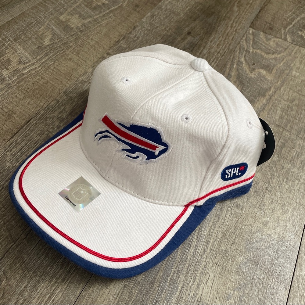 NFL‎ White Cap with Blue and Red Logo
